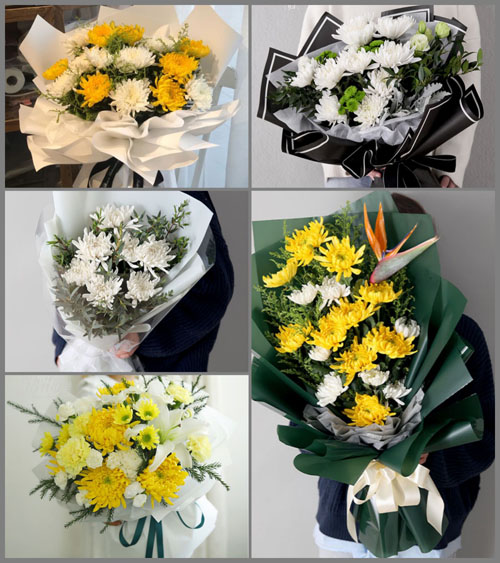浙江省台州玉环县海山乡虹田村白事花束代送